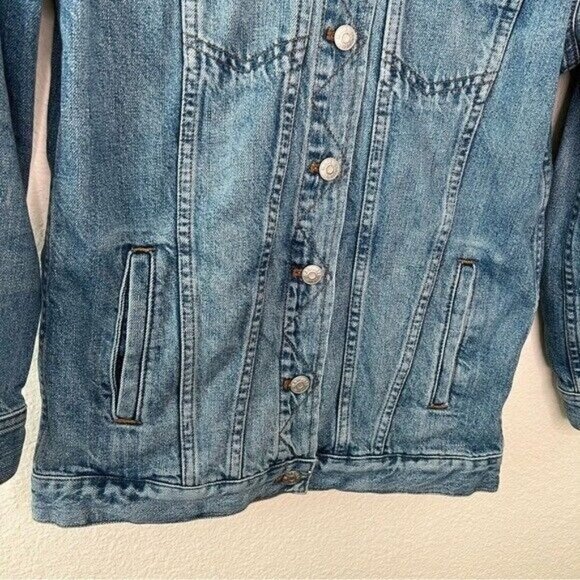 Madewell The Oversized Jean Jacket in Capstone Wash size extra extra small - Picture 5 of 11